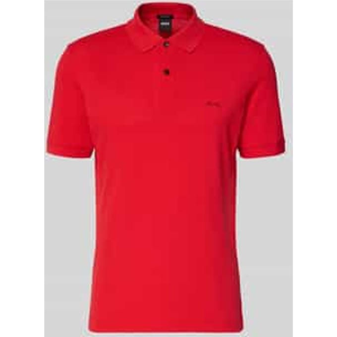 BOSS Pallas regular fit polo - pique - middenrood