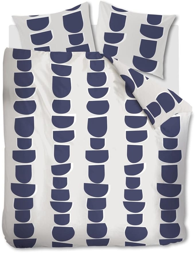 Vtwonen Moons dekbedovertrek - Lits-jumeaux - 240x200/220 cm - Indigo