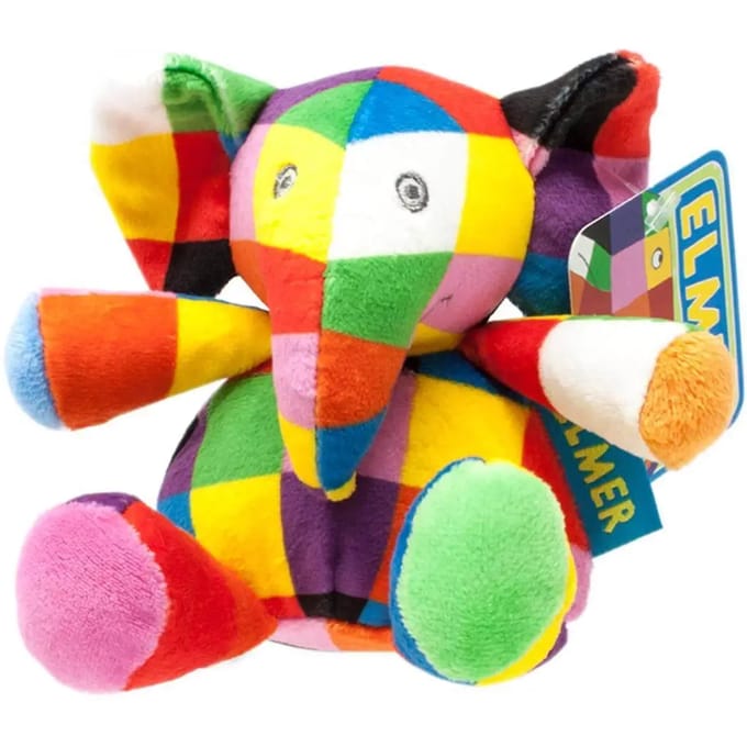 Elmer knuffel - Zachte zittende olifant