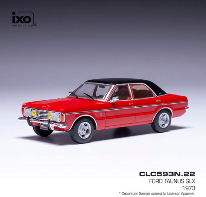 Ford Taunus GXL 1973 Rood Model 1/43 Ixo Models