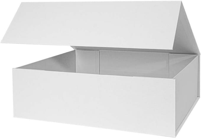 Extra Grote Luxe Cadeaubox Wit met Deksel - Magnetische Sluiting voor Kleding en Geschenken