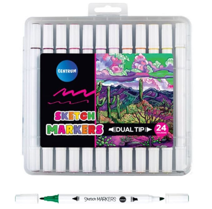 CENTRUM TWIN MARKERS 24 stk. etui