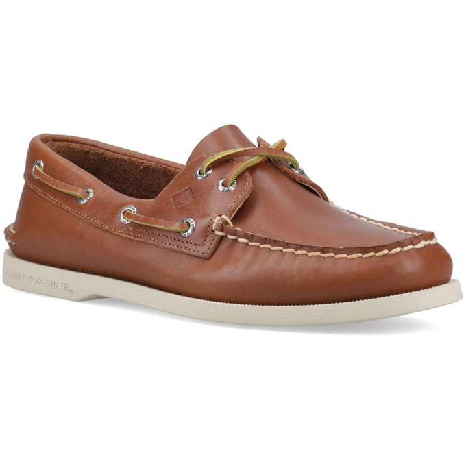 Sperry Authentieke 2 Oog Leer Heren Tan Bootsschoenen
