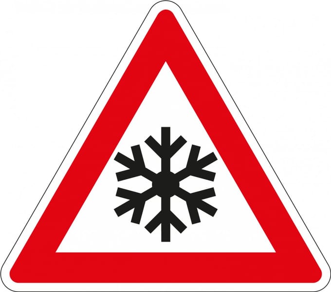 Sneeuw bord - kunststof - J36 300 mm