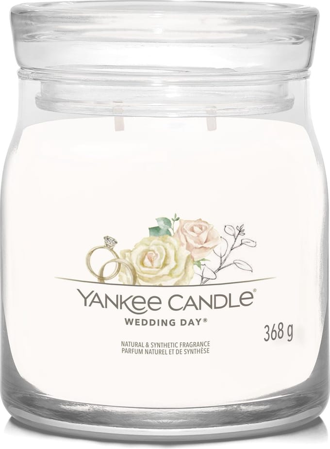 Yankee Candle - Wedding Day Medium Geurkaars - 50 branduren - 2 lonten