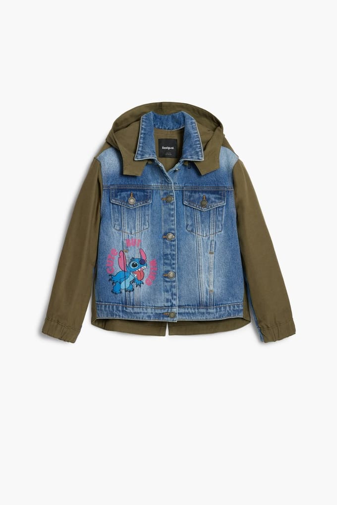 Spijkerjasje voor meisjes Desigual Fun Lilo & Stitch