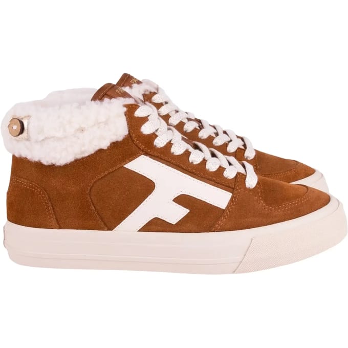 Suède damesschoenen Faguo Walnut Mid