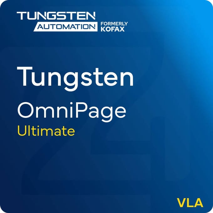 Tungsten OmniPage Ultimate VLA Corporate Nieuwe Aankoop 5 - 49 User