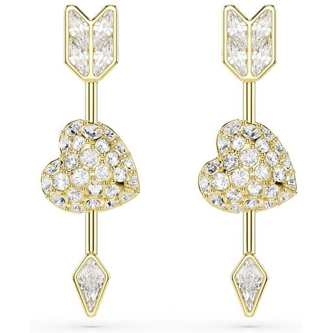 Swarovski Idyllia Dames Oorbellen Metaal - Goud