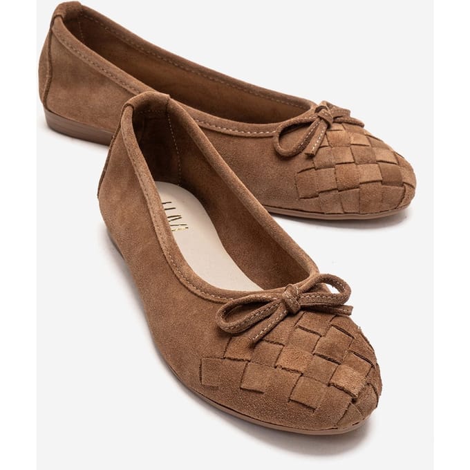 Nopos Leren Cap Toe Ballerina