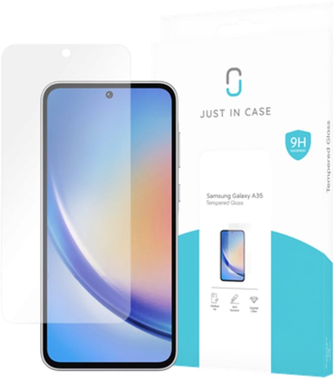 Just in Case screenprotector geschikt voor Samsung Galaxy A35 - Screenprotector Gehard Glas