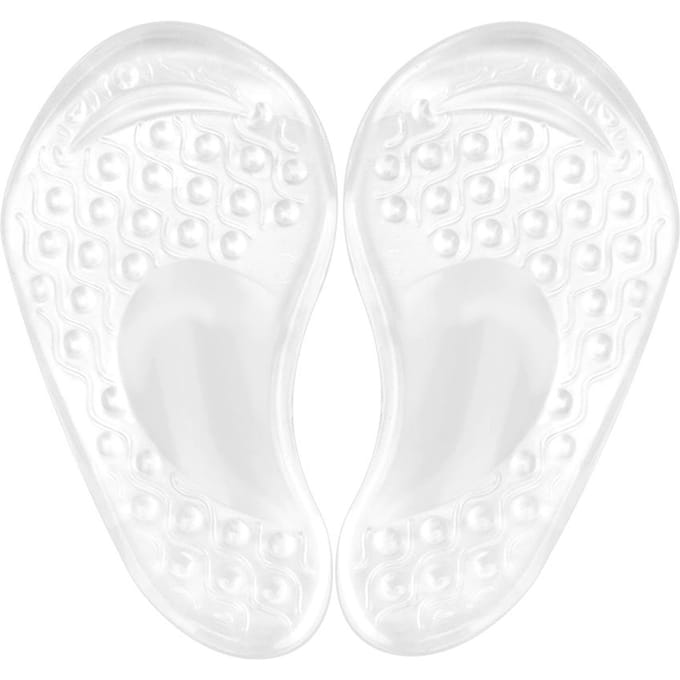 Support de la voûte plantaire couleur transparente avant-pied Tapis antidérapant (une paire de vendus) white