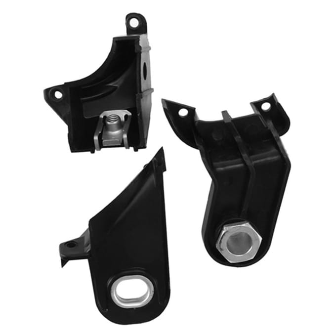 Reparatieset koplampbeugel linkerzijde voor Fiat 500 Abarth 500 51816682 black