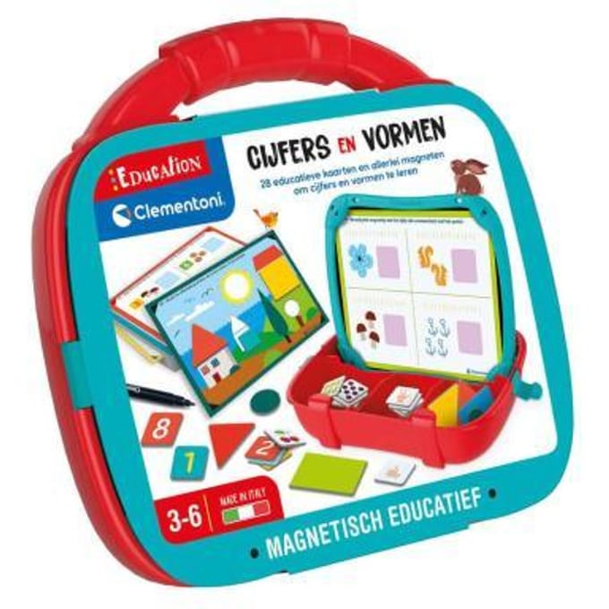 Clementoni Cijfers en vormen magnetisch educatief NL Bordspellen