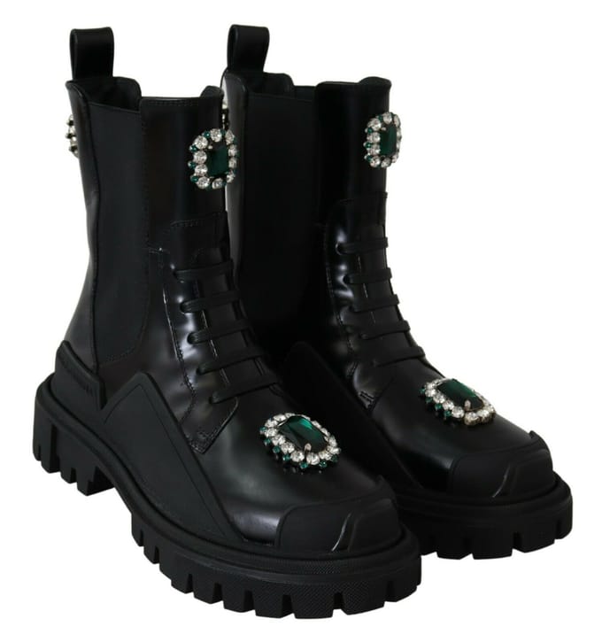 Kristallen Versierde Veterschoenen