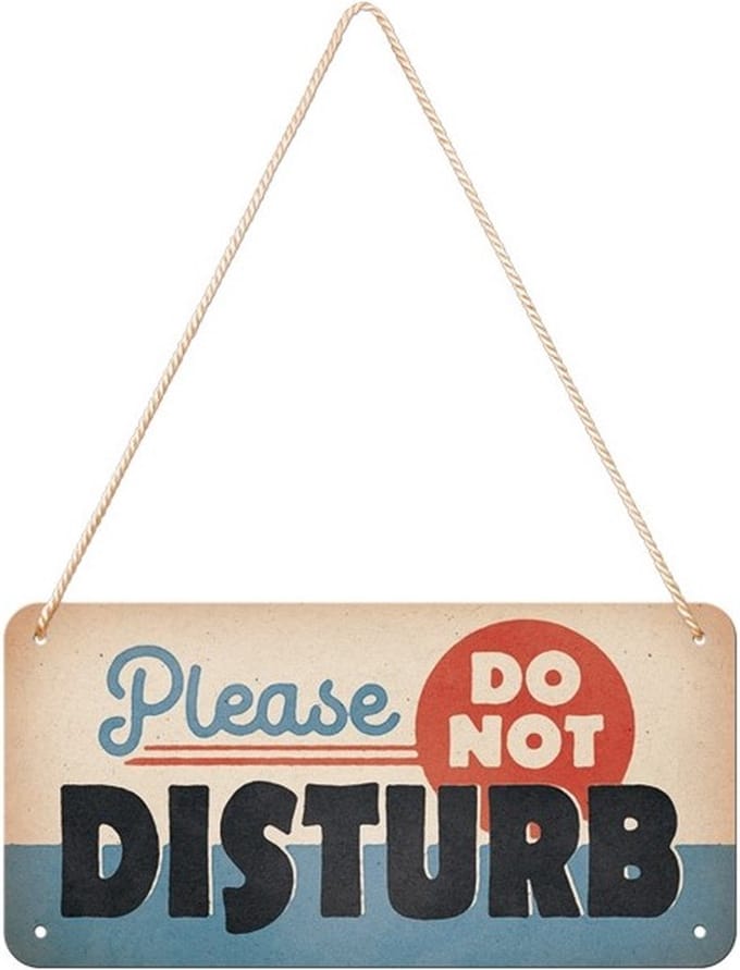 Wandbord - Please Do Not Disturb (hanging sign)