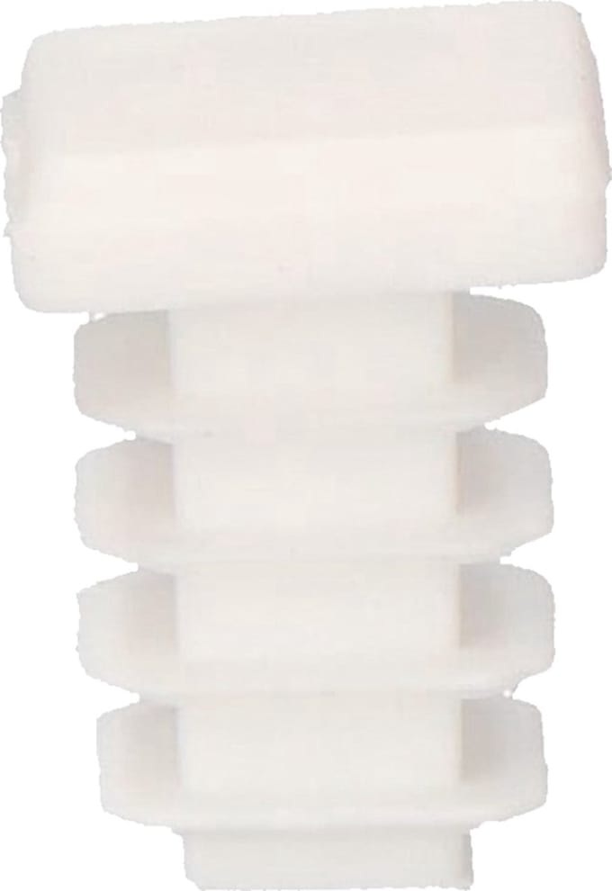 Insteekdop Stoel en Tafel - Stoelpootdop Insteek - Vierkant - 12x12mm - Wit