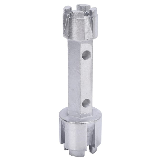 Badkuip Afvoersleutel Dubbelzijdig Dumbbell Sleutel Zware Aluminiumlegering Verwijdergereedschap voor Wastafel Badkuip white