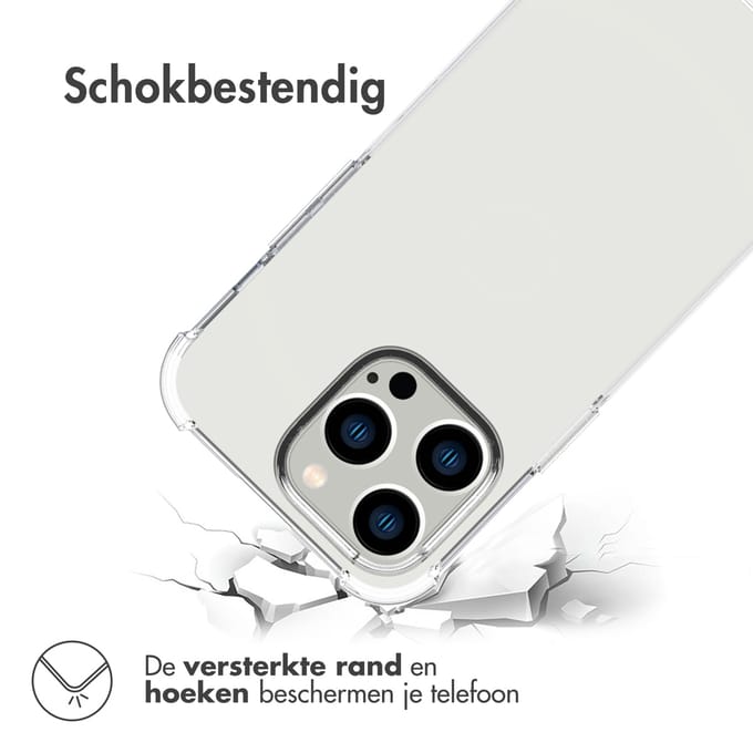 imoshion Hoesje - Geschikt voor Apple iPhone 14 Pro - Shockproof Case - Transparant
