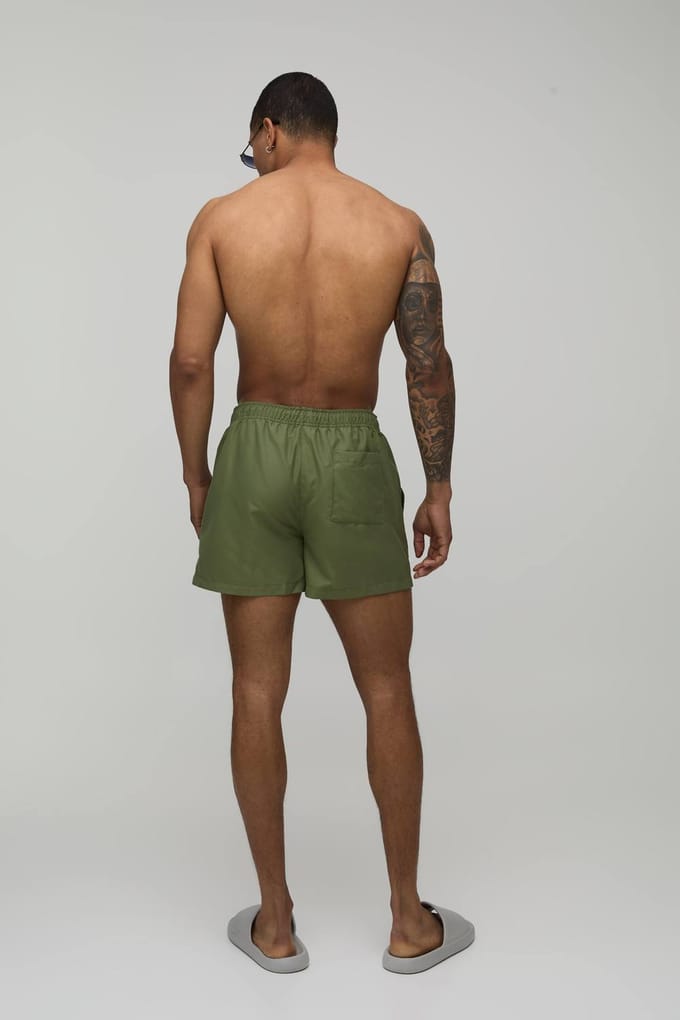 Short Length BM Autograph Swim Short | Khaki | Size Medium