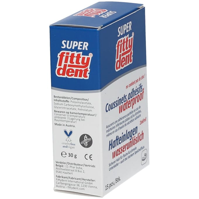 Fittydent Kleefstrips voor Onderprothesen 15 Stroken