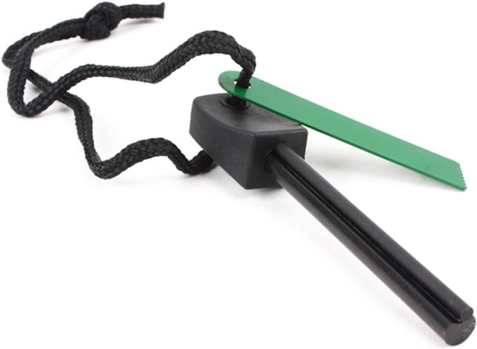 RUX® Fire kit - Firesteel - Vuurmaker - Zwart- ‎10 cm x 1 cm x 1 cm