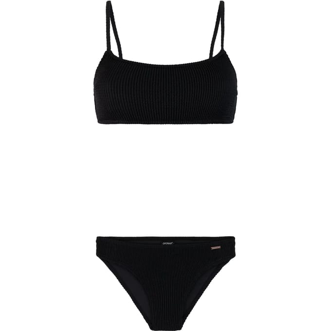 Protest PRTJag - Bralette bikini set Dames - Clipsluiting - Uitneembare vulling - Normale pasvorm - Medium dekking - Zwart