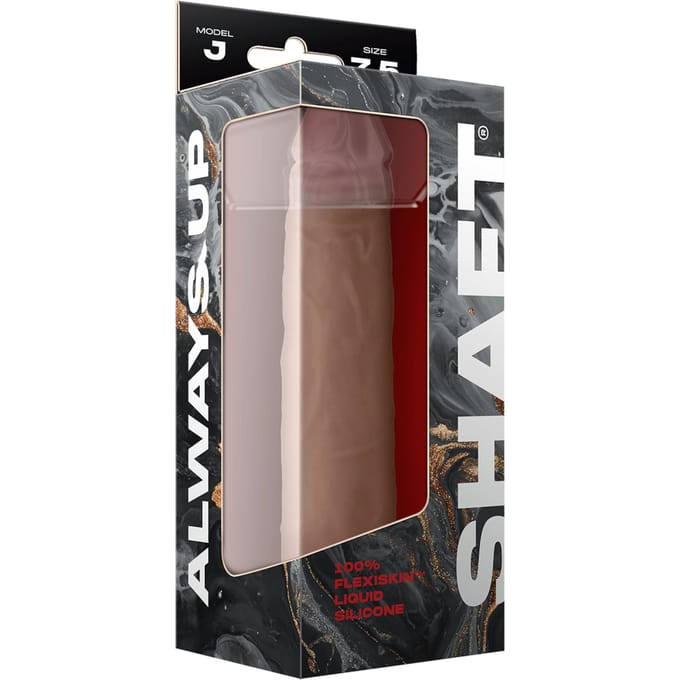 Shaft Dildo - beige - 19,5 cm - Zuignap - Dubbele Stimulatie