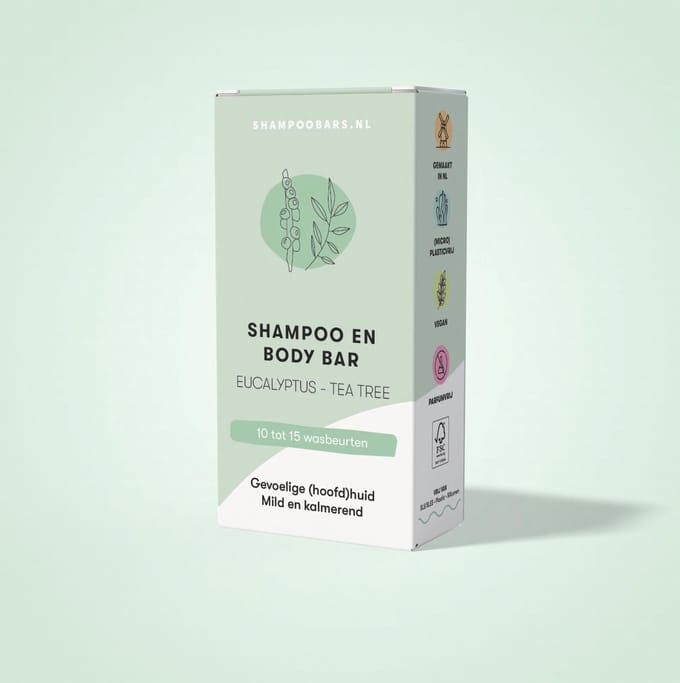ShampooBars Mini's Eucalyptus - Tea Tree Shampoo en Body