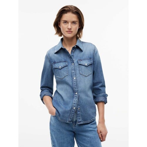 Overhemd Tommy Jeans Wmn Regular Shirt Ex