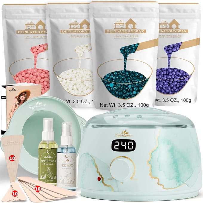 Professionele Waxkit - Ontharingsmachine - Gladde Huid - Snelle Verhitting - 20 x 20 x 15 cm - Goud