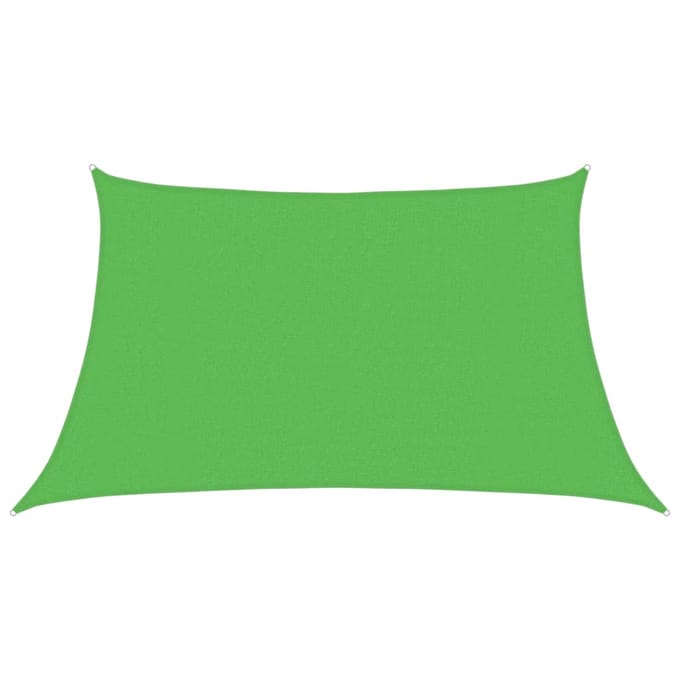 vidaXL - Zonnezeil - 160 - g/m² - 3/4x2 - m - HDPE - lichtgroen