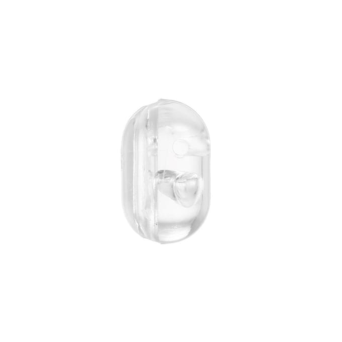 100/200PCS Viskralen Transparante Dubbele Kruisgatkralen Harde Heldere Kralen Sets Vislokmiddelen 100pcs,Small