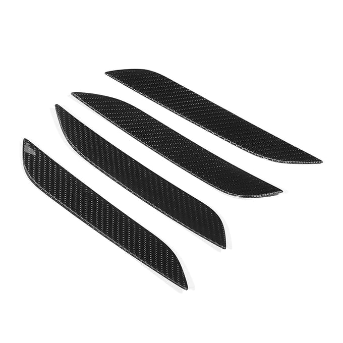 Koolstofvezel Auto Deurhendel Cover Trim Past op Tesla Model S 16 18 black