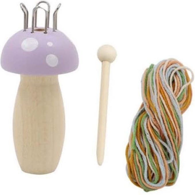Houten Breipaddenstoel Punniken - Paars