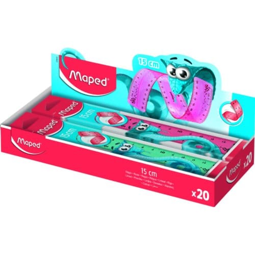 Maped liniaal twist'n flex pulse, flexibel, 15 cm, assorti