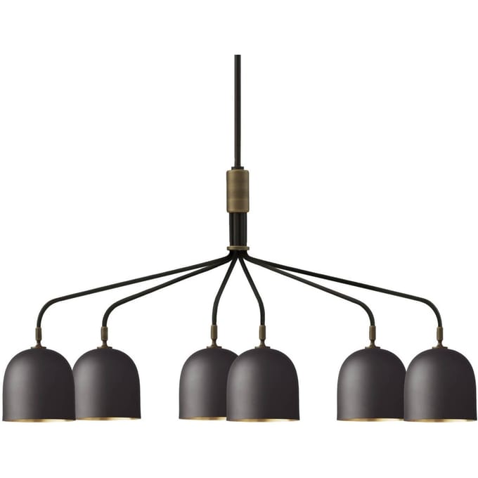 Gubi Kroonluchter Howard 6-lamps 134x73 cm brons