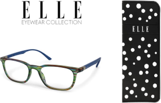 Leesbril Elle EL15937-Groen gestreept-+2.50