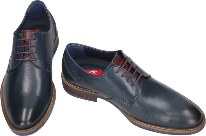 Fluchos -Heren - blauw donker - geklede lage schoenen - maat 39