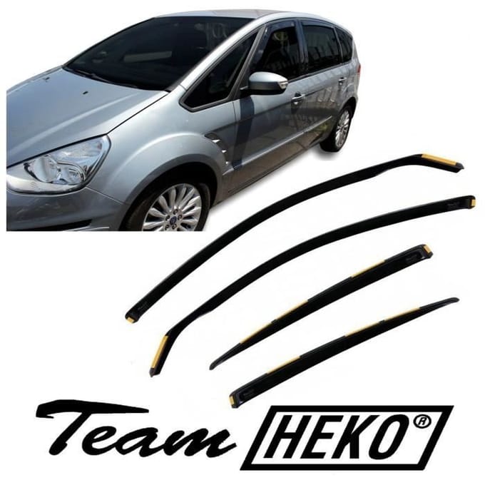 J&J AUTOMOTIVE | Heko Deflecteurs d'air Déflecteurs de Vent Pour Ford S-Max 2010-2015