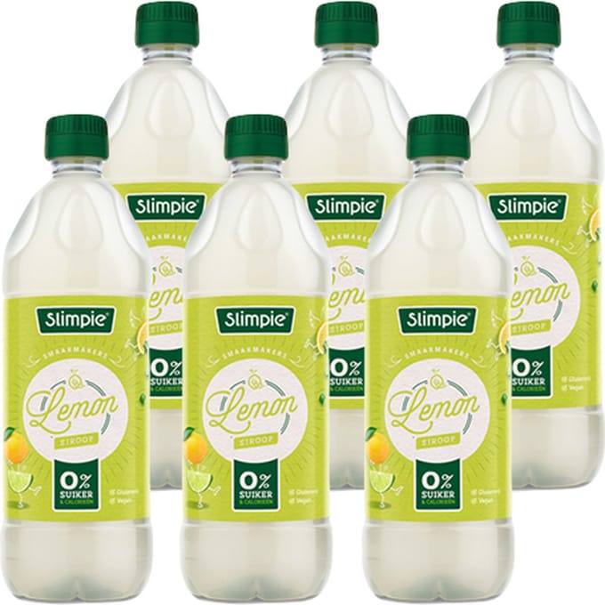Slimpie Siroop Lemon - 6 x 650 ml - Voordeelverpakking