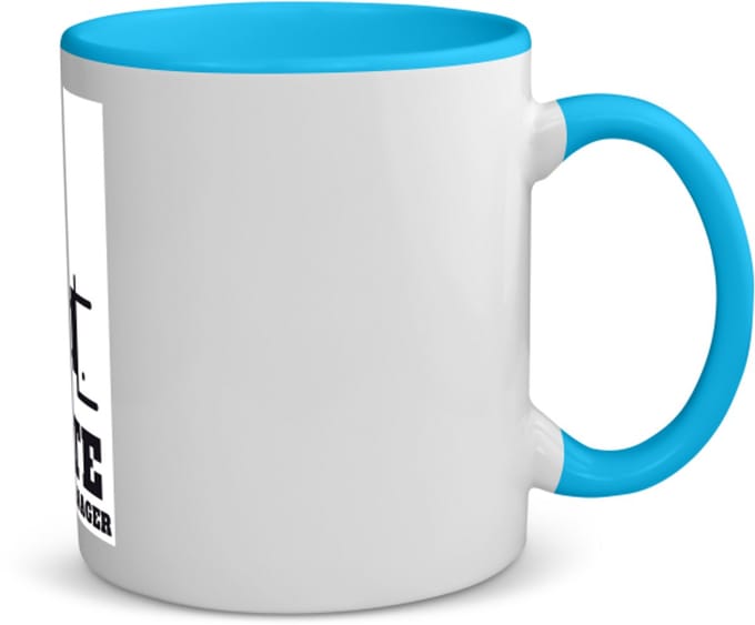 Akyol - col koffiemok - theemok - blauw - Moeder - mama - moederdag - 350 ML inhoud