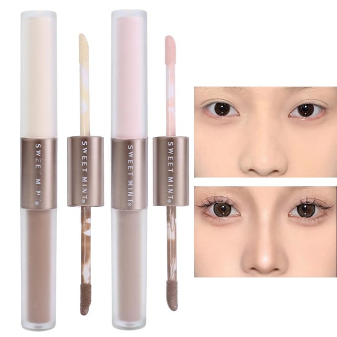 Bâton de contour à Double extrémité 2 en 1, correcteur, ombre pour le visage, bronzant, maquillage, cosmétiques