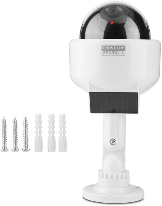 Nep Beveiligingscamera - Dummy Camera - Huis Beveiligen - Knipperend LED Licht - Dome Model - Wit