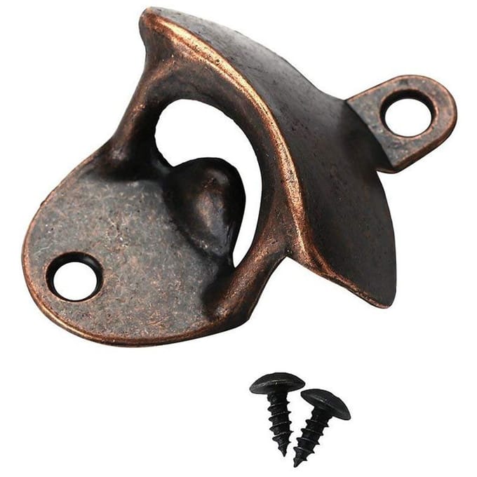 Flesopener Wandmontage Rustieke Bieropener Vintage Wijnflesopeners Voor Keuken Café Bars Feestartikelen black