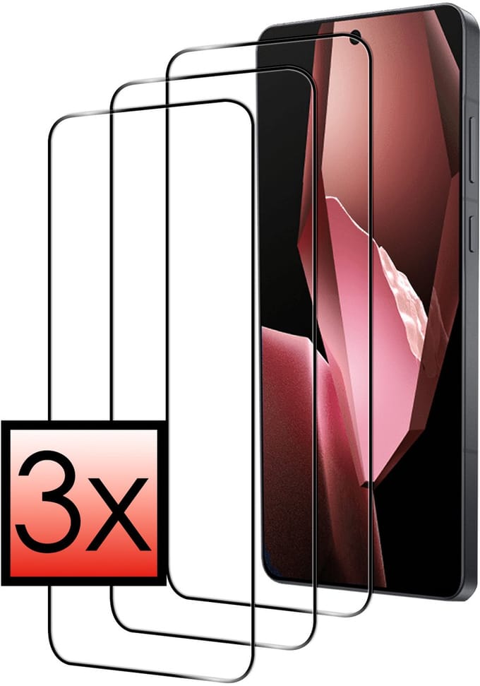 Screenprotector - 3 Stuks - Geschikt voor OnePlus 13R - Full Cover - Beschermglas - Gehard Glas - Tempered Glass - Screen Protector