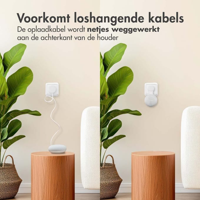 imoshion houder - Geschikt voor Google Nest Mini - Wit