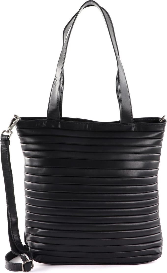 FREDsBRUDER Leren Schoudertas Tabily Shopper Black Zwart
