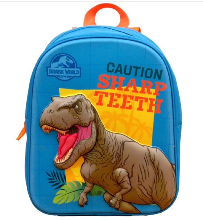 Jurassic World - Rugzak - 3d - 30 Cm Blauw