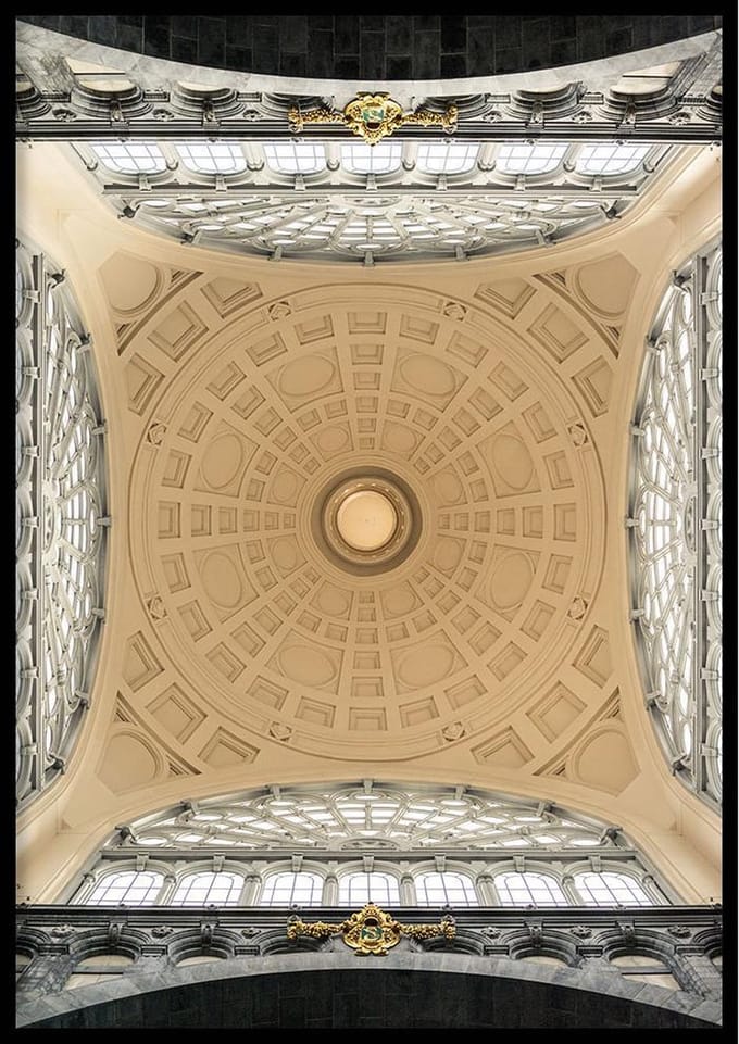 Poster – Koepel Centraal Station Antwerpen - 70x100cm